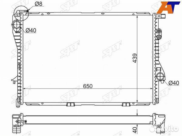 Радиатор BMW 5 series, BMW 5-series E39 95-03, BMW 5-series E39 95-03 4/5D, BMW 7 series, BMW 7-seri