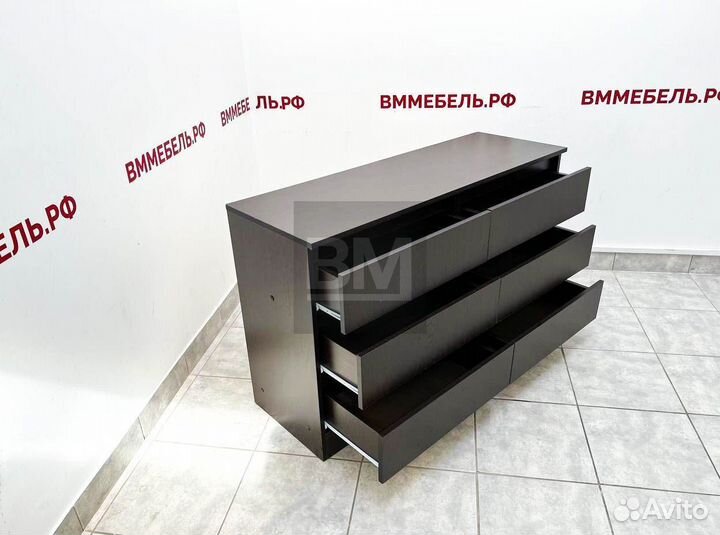 Комод новый без ручек венге