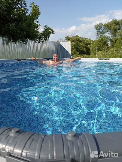 Огромный каркасный бассейн 427х107 Новый