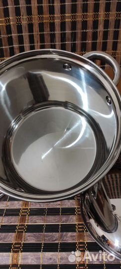 Кастрюля из нержавейки 9 л