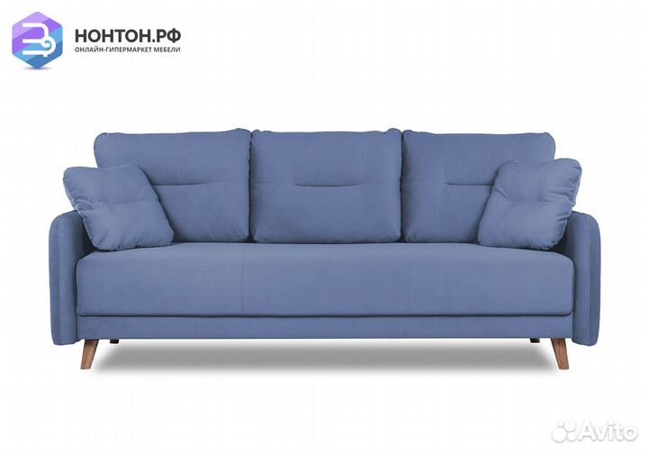 Диван пантограф Фолде серо-голубой