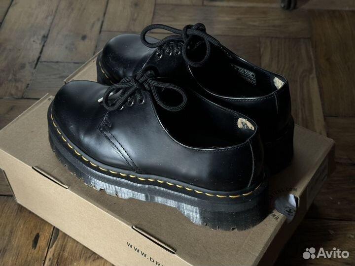 Ботинки Dr. Martens 1461 smooth quad platform