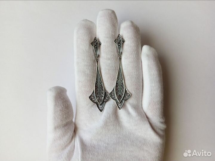 Серьги серебро 925