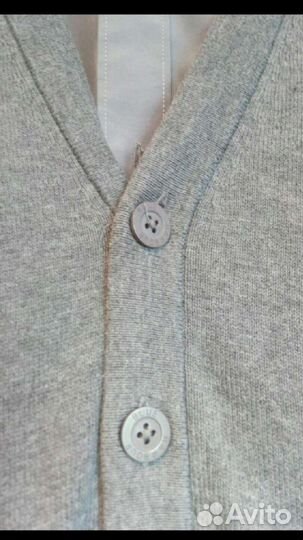 Кардиган + рубашка для школы 46р