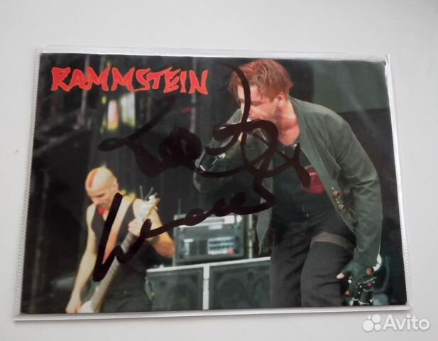 Автограф Тилля Линдеманна(Rammstein) купить в Люберцах | Хобби и отдых ...