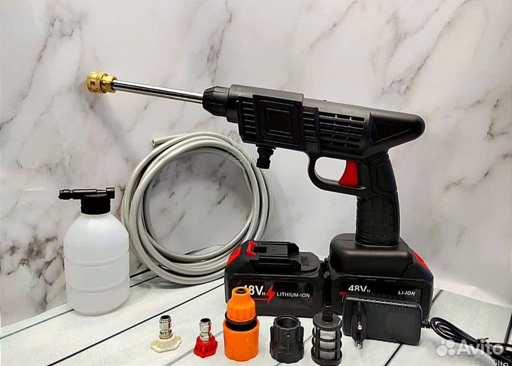 Портативная мойка высокого давления 2 акб