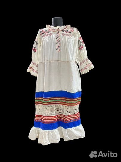 Старинная домотканая рубаха 19 - 20 вв