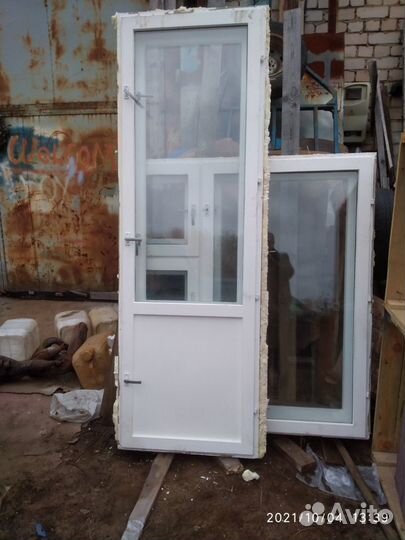 Дверной блок деревянный б\у