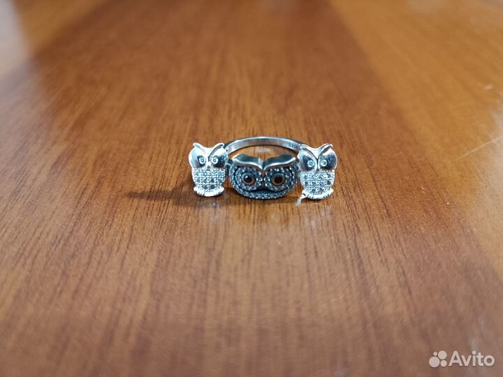Серебряное колечко и серьги