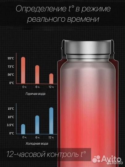 Термос oled с датчиком температуры Mini