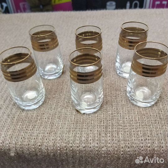 Рюмки чешское стекло Богемия