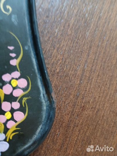 Поднос металлический, жостовский,СССР