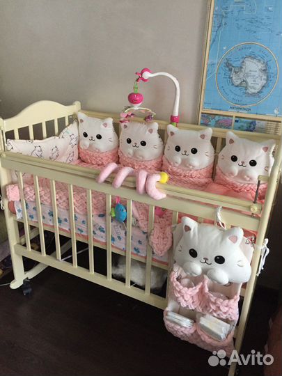 Детская кровать из массива дерева