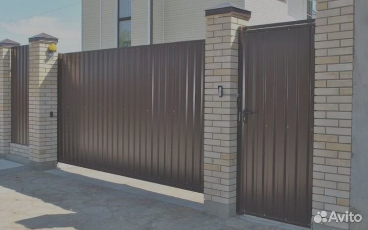Ворота с монтажом 4,4*2
