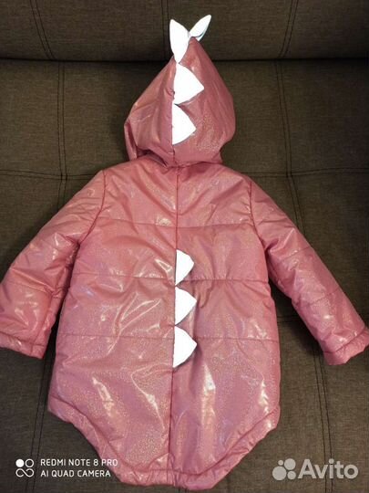 Куртка для девочки демисезонная на флисе