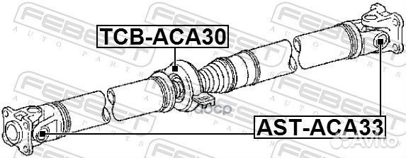 Крестовина карданного вала 21X53 toyota RAV4