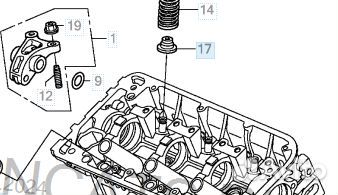 Уплотнитель пружины клапана honda 14775PM3000