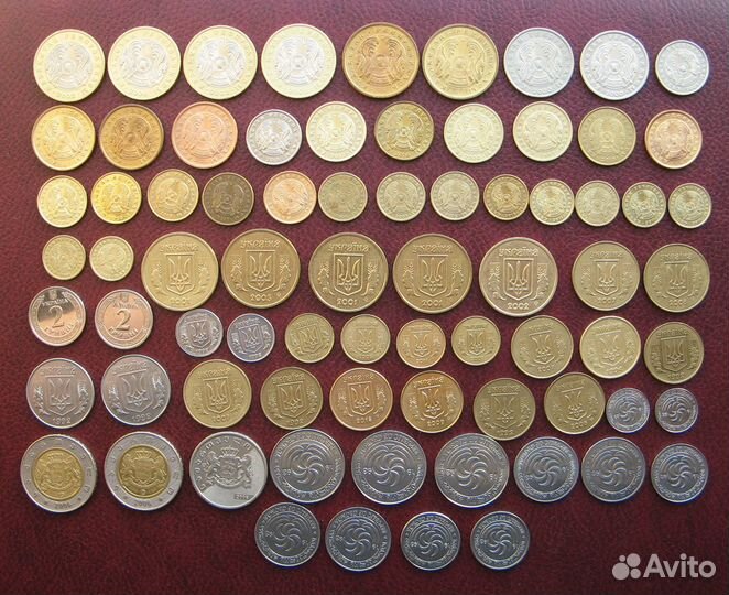 Современные монеты бывших республик СССР