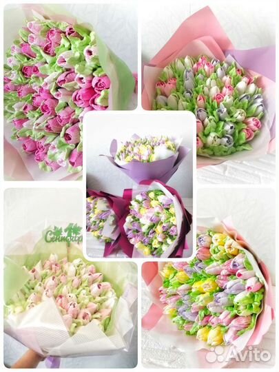 Зефирные тюльпаны