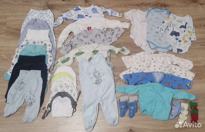 Детские вещи пакетом 0-3мес