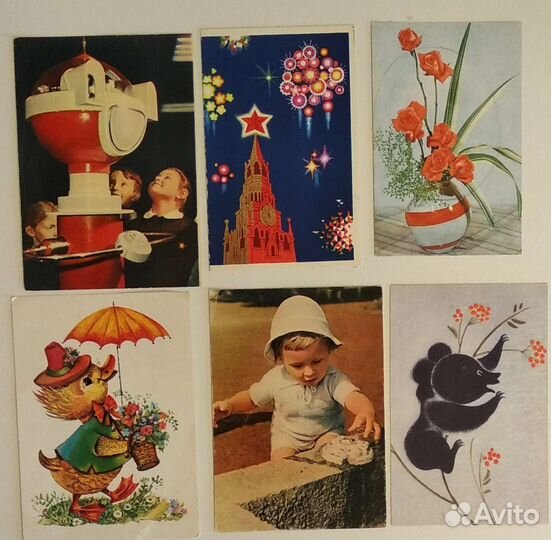 Новогодние открытки ссср, Германия 1950-70 гг