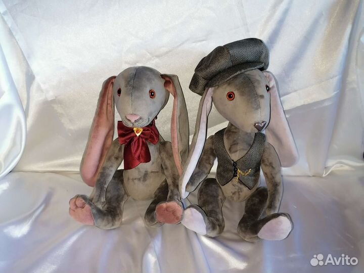 Плюшевый заяц в технике Тедди