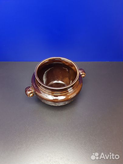 Винтажный керамический горшочек