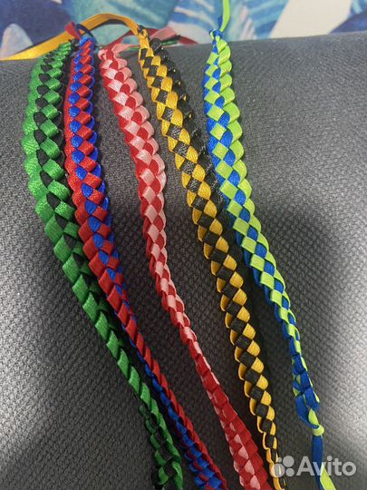 Фенечки из атласиных лент