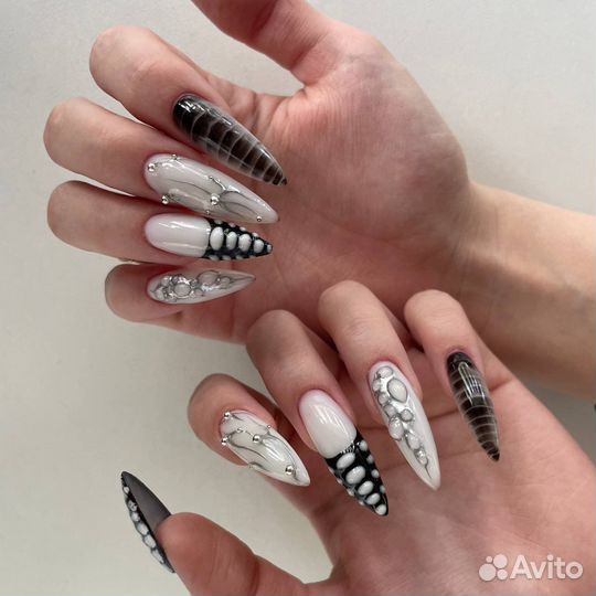 Наращивание ногтей, необычные дизайны