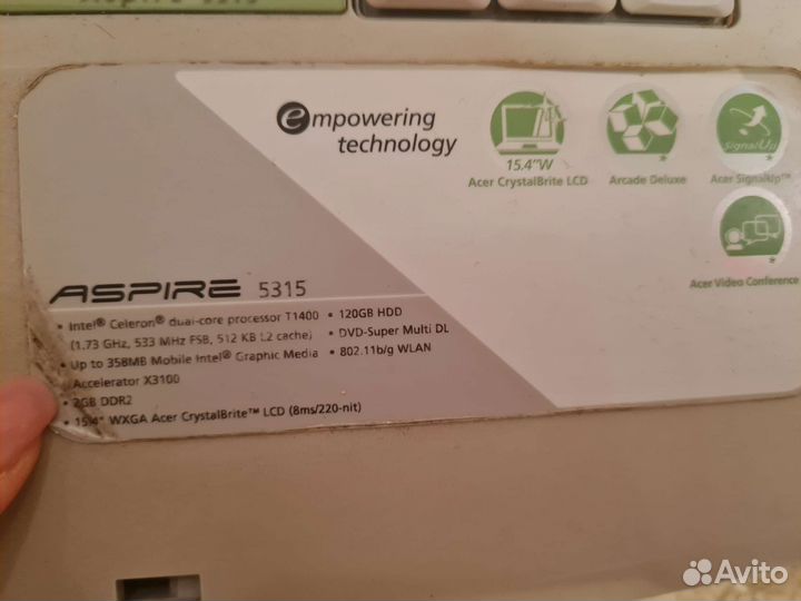 Ноутбук acer aspire 5315