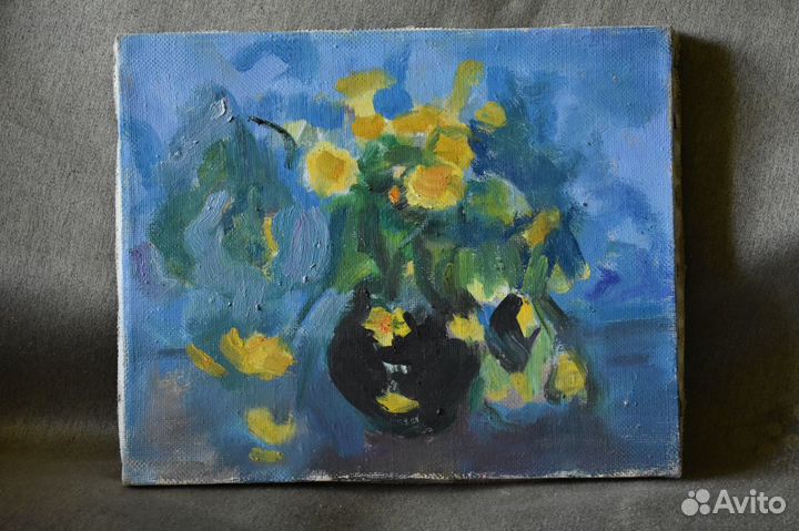 Картина маслом на холсте цветы