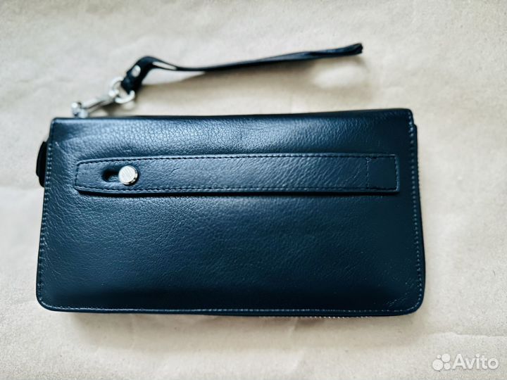 Портмоне мужской натуральная кожа poshete черный