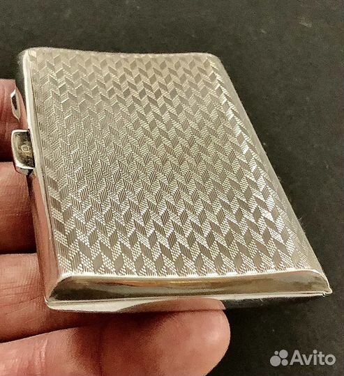 Портсигар старинный серебро 1925 год