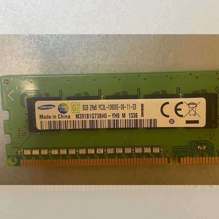 [M391B1G73BH0-YH9] Pc3l-10600e 8gb Samsung M391b1g73bh0-Yh9