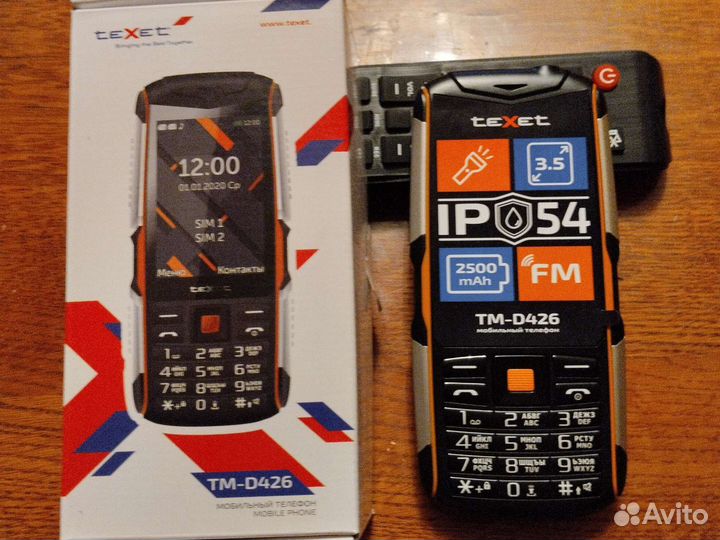 Кнопочный телефон texet