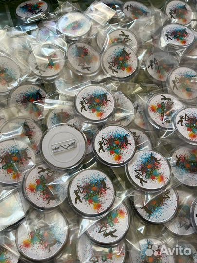 Значки с печатью