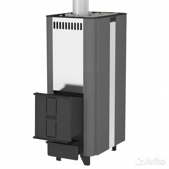 Банная печь Костер Парус 24 м3, с 2я каменками