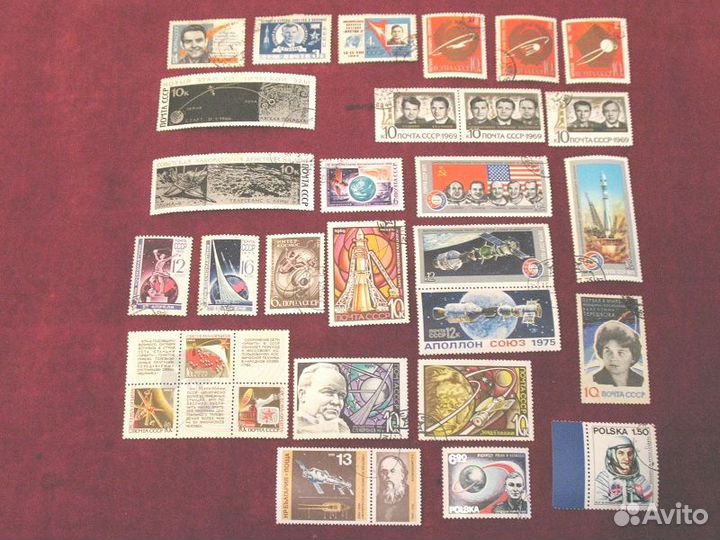 Космос -5 29 шт Гагарин Королев Союз-Апол по3р/шт