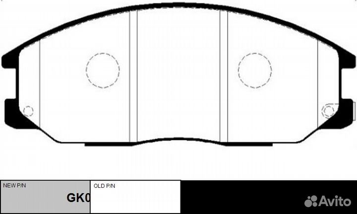 Колодки тормозные CTR GK0469