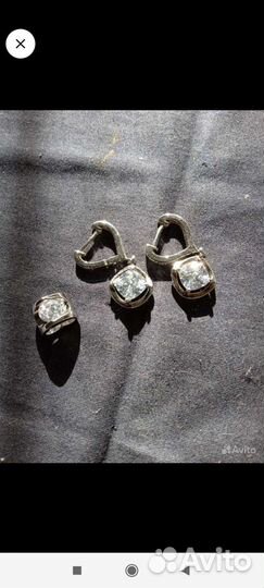 Серьги серебро