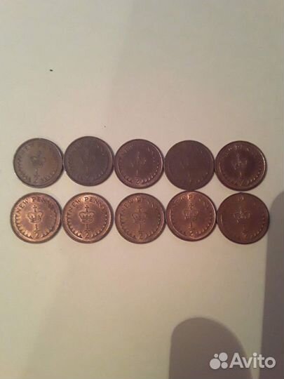 Монеты 1/2 пенни