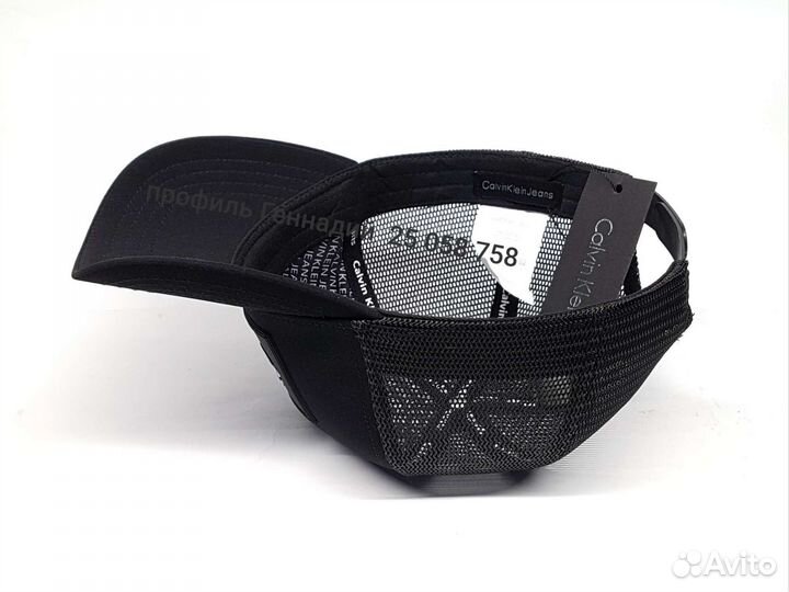 Бейсболка кепка Calvin Klein Jeans (черный) cетка