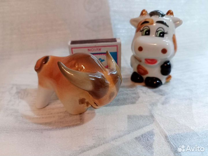 Бык лфз, статуэтка фарфоровая