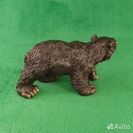 Статуэтка бронзовая Рычащий медведь малый
