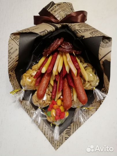 Мужские съедобные букеты