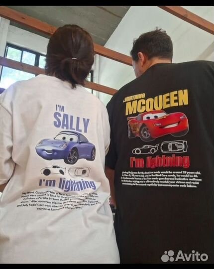 Футболки Тачки: McQueen & Sally