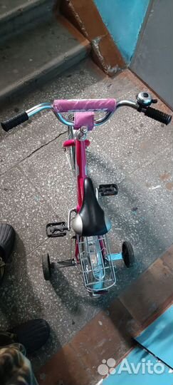 Детский велосипед с ручкой бу