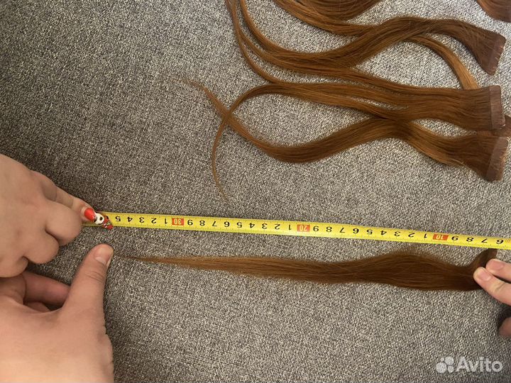 Натуральные волосы на лентах