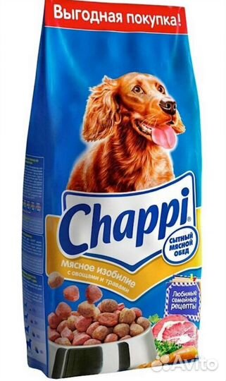 Сухой корм для собак Chappi 15 кг