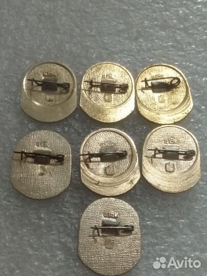 Хоккей чемпионат мира 1986 набор значков СССР